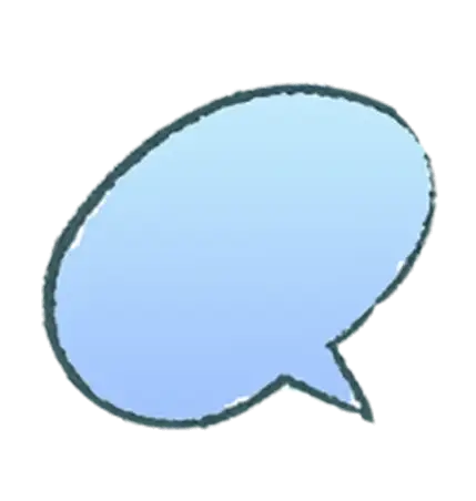 Blue Talking Ballon Left